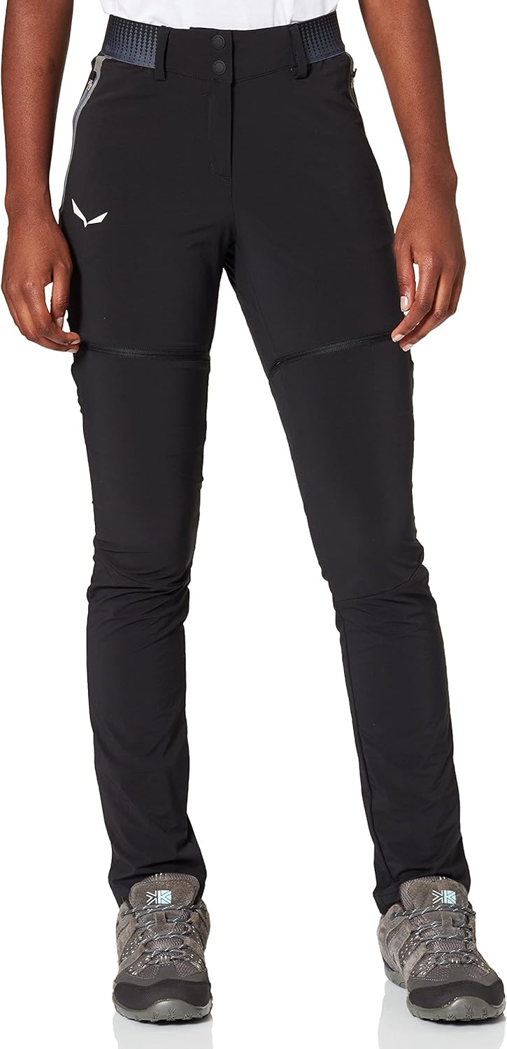 Salewa Damen Pedroc DST W 2/1 PNT Lange Hosen XL Schwarz, XL Schwarz