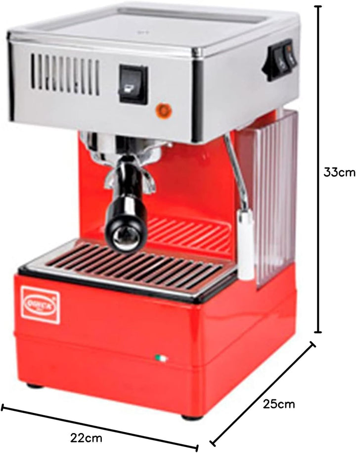 Quick Mill MOD.0820 1, Metall, 1.8 liters, Rot, Rot