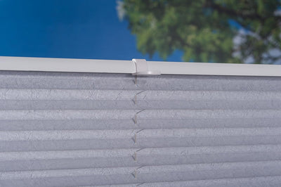 K-home 688899-6 Klemmfix-Plissee 90 x 130 cm (B x L) Grau Lichtschutz +++ Moderne Crushed Optik +++