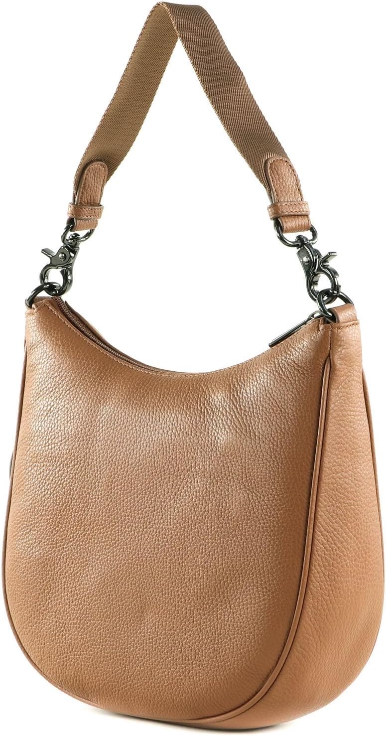 Mandarina Duck Mellow Leather Schultertasche Indian Tan, Indian Tan