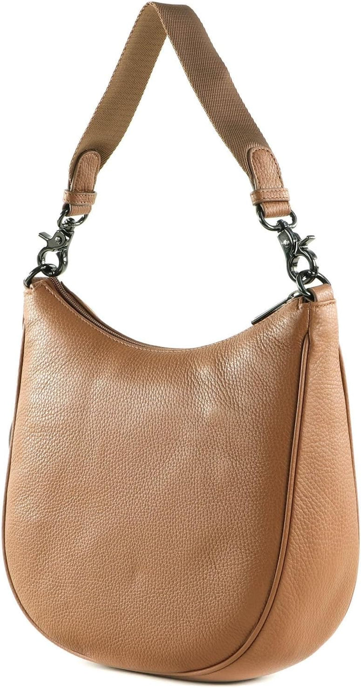Mandarina Duck Mellow Leather Schultertasche Indian Tan, Indian Tan