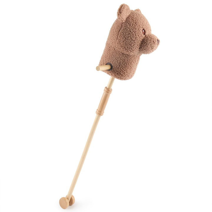 Bieco Steckenpferd Kinder Bär Mika | Hobby Horse Pferde | Steckenpferd Rollen | Steckentier Holz Pfe