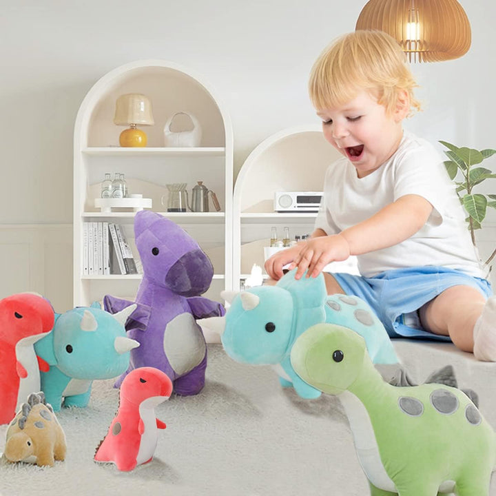 Cpoeof 2pcs Plüschtier Dinosaurier Stofftier Kawaii Dinosaurier Plüsch, Dino Kuscheltier Plüsch Spie