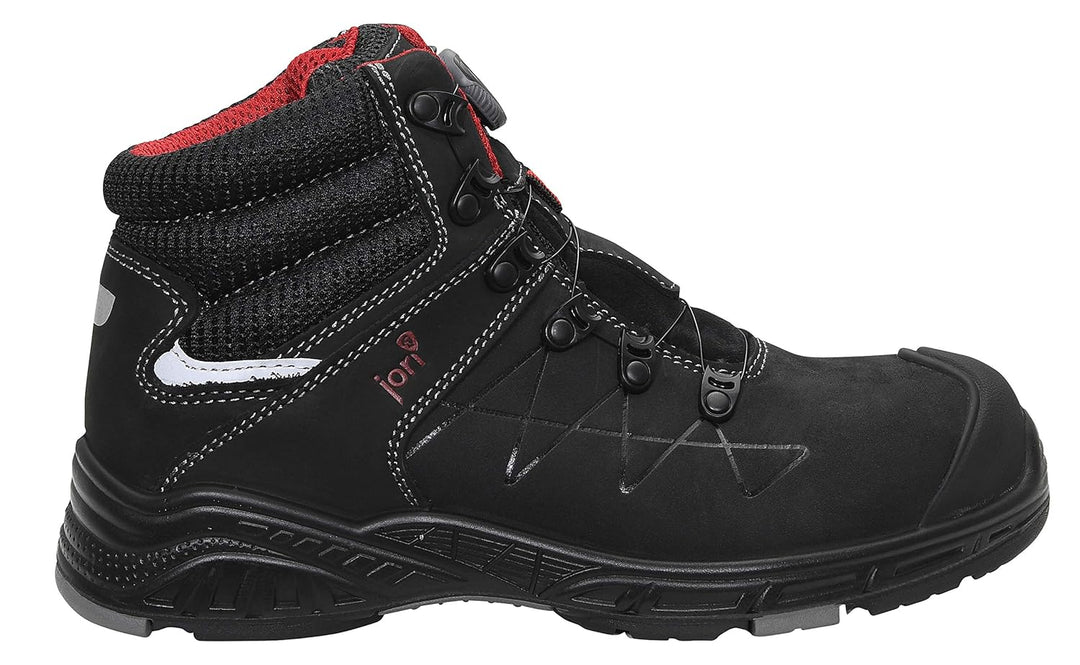 JORI Sicherheitsschuhe jo_MAX BOA Mid S3, Damen und Herren, Leder/Textil, Kunststoffkappe (Leichter