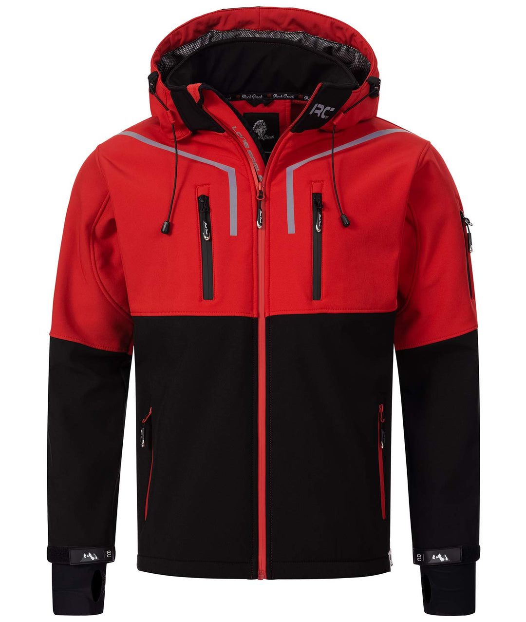 Rock Creek Herren Softshell Jacke Outdoor H-222 S Rot, S Rot