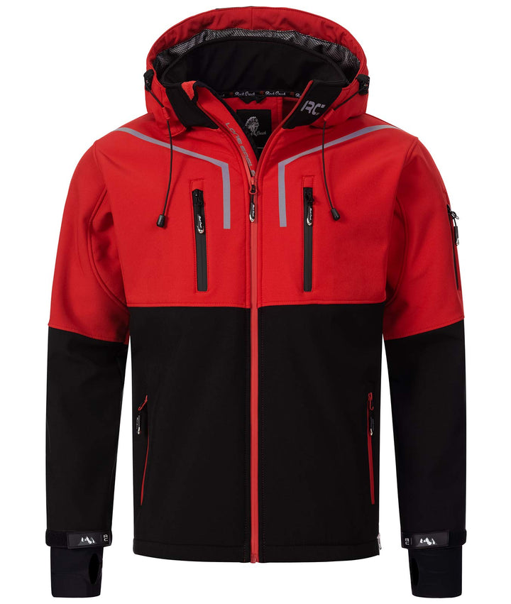 Rock Creek Herren Softshell Jacke Outdoor H-222 S Rot, S Rot
