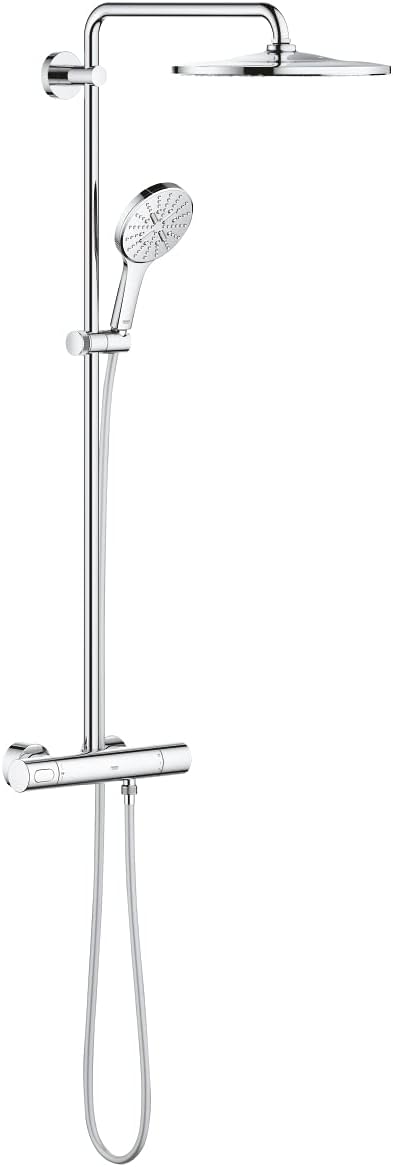 GROHE Rainshower Smartactive 310 - Duschsystem mit Thermostatarmatur (Wandmontage, Antikalk-System,