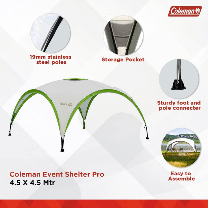 Coleman Event Shelter Pavillon, Regen- und Sonnenschutz Gartenpavillon für Partys, Strände, Festival