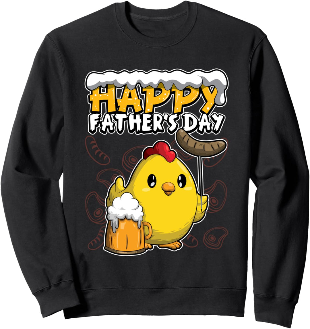 Alles Gute zum Vatertag - Ich liebe meinen Papa - Hühnchen Sweatshirt