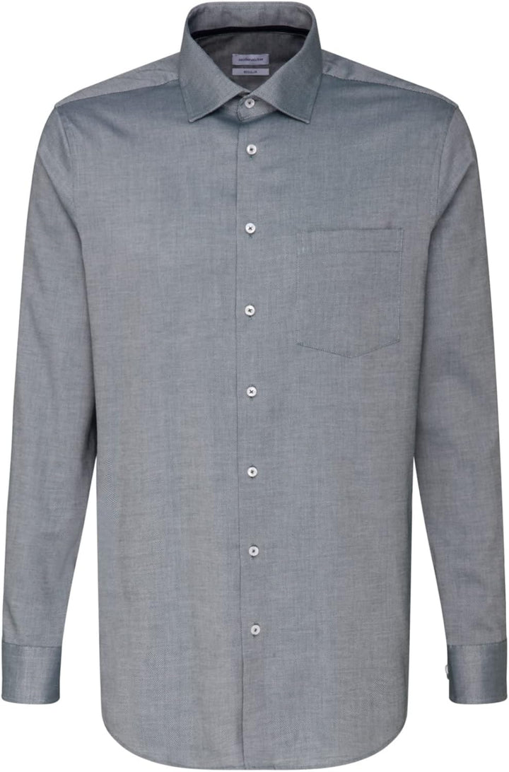 Seidensticker Herren Hemd 39 Dunkelgrün, 39 Dunkelgr&#xFC;n