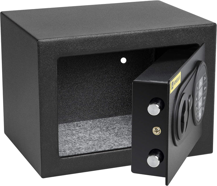 Homesafe HV17E Tresor Safe mit Elektronischem Schloss, 17x23x17cm (HxWxD), Carbon Satin Schwarz, 17x