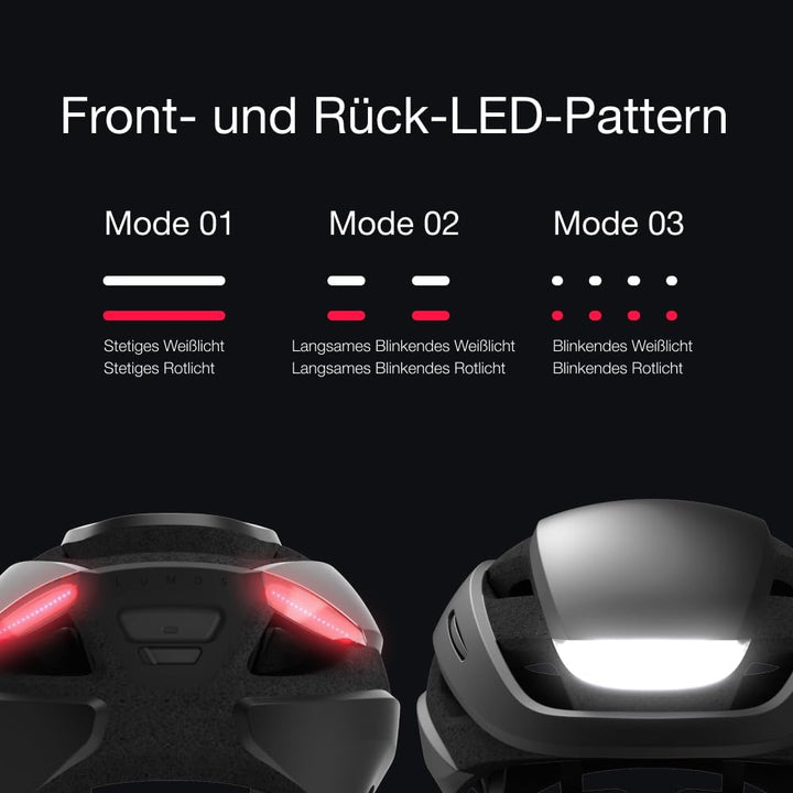 Lumos Ultra Smart-Helm | Fahrradhelm | Vorder- und Rücklicht (LED) | Blinker | Bremslichter | Blueto