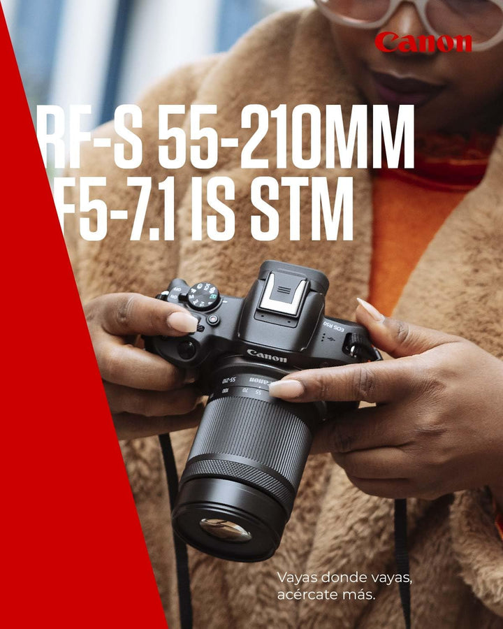 Canon RF-S 55-210mm F5-7.1 is STM Zoombjektiv für APS-C-Kameras der EOS R Serie (3,8-Fach Zoom, 2 UD