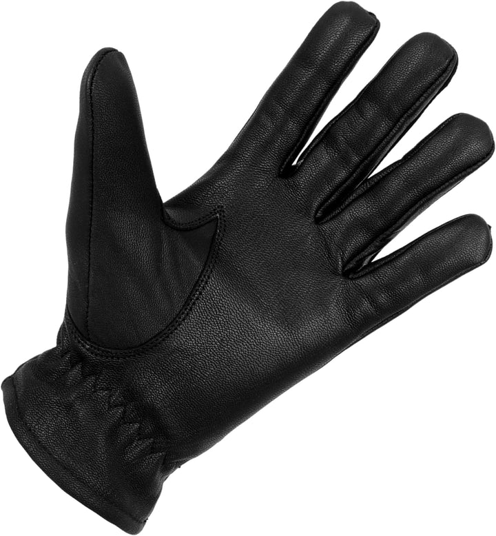 TacFirst Highway Patrol H001 POLIZEI Echtleder Einsatzhandschuhe 360° Schnitthemmend, Security Hands