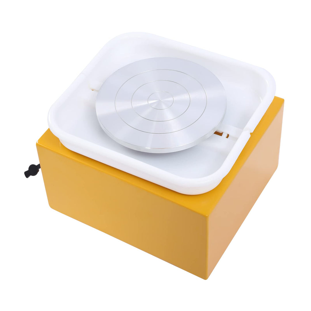 Mini Elektrisch Töpferscheibe Elektrisch Töpfermaschine mit Tonwerkzeuge 24W 2000U/min Töpfer-Heimwe