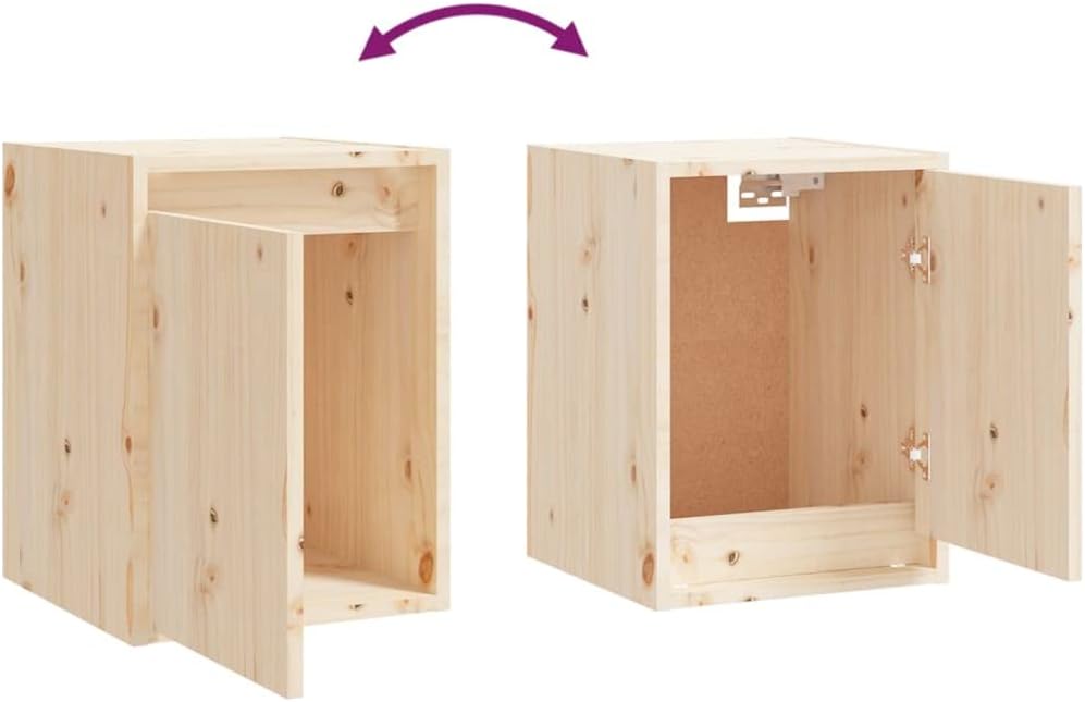 homiuse Wohnzimmer TV-Schränke 3 STK. Massivholz Kiefer Klassischen TV Schrank Set Wohnzimmer MöBel