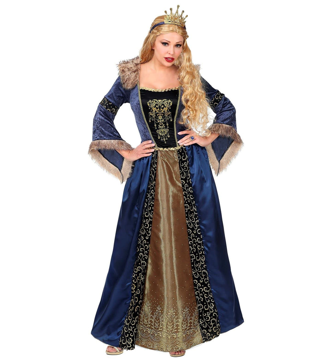 W WIDMANN MILANO Party Fashion - Kostüm Mittelalter Königin, Kleid, Prinzessin, Faschingskostüme, S