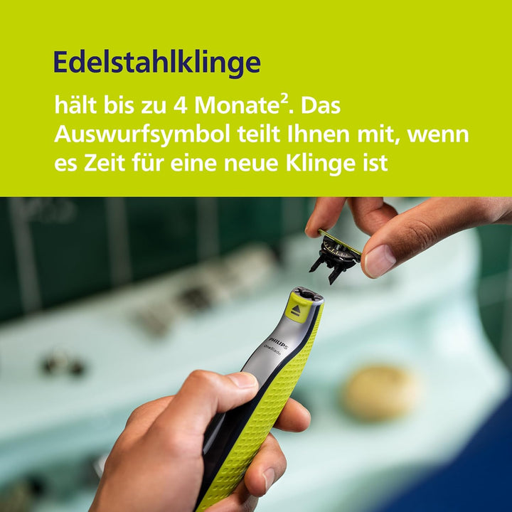 Philips OneBlade 360 Face & Body - Elektrischer Bartschneider, Rasierer und Bodygroomer zum Trimmen,