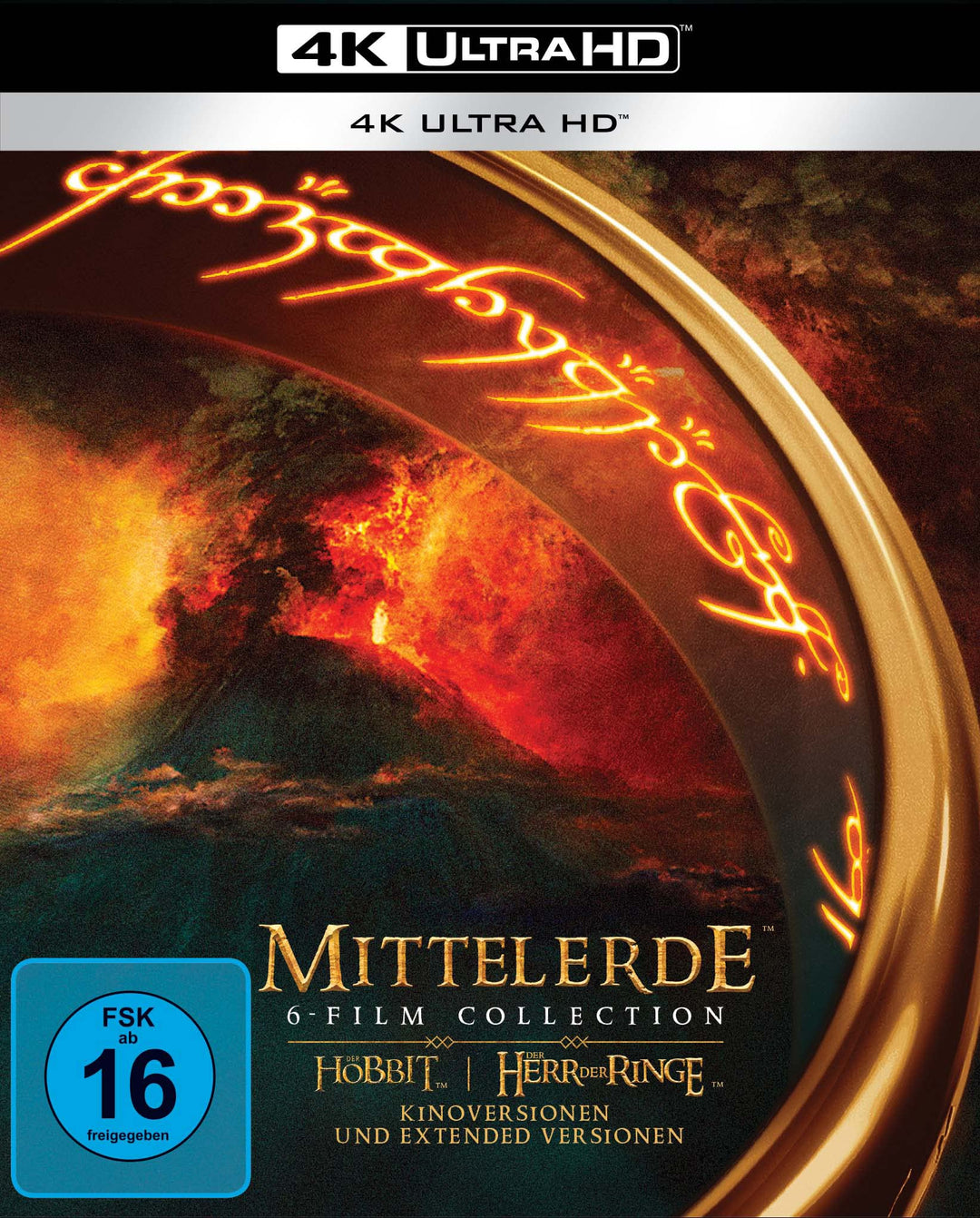 Mittelerde 6-Film Collection (4K Ultra HD) (+ Blu-ray) (+ Bonus-Disc), 4K
