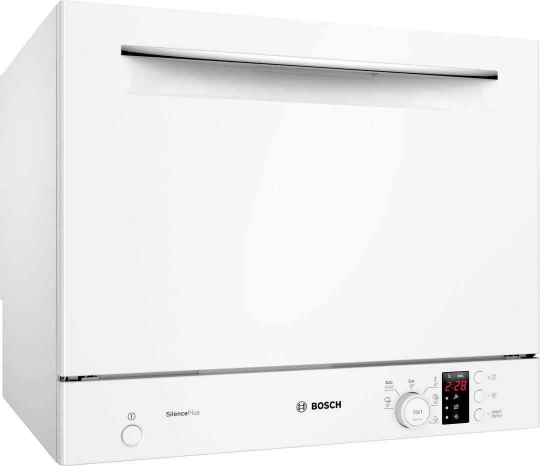 Bosch SKS62E32EU Serie 4 Kompakt-Geschirrspüler, 55 cm breit, Extra Trocknen auf Knopfdruck, AquaSto