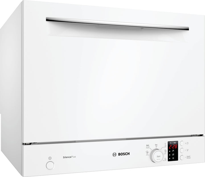 Bosch SKS62E32EU Serie 4 Kompakt-Geschirrspüler, 55 cm breit, Extra Trocknen auf Knopfdruck, AquaSto