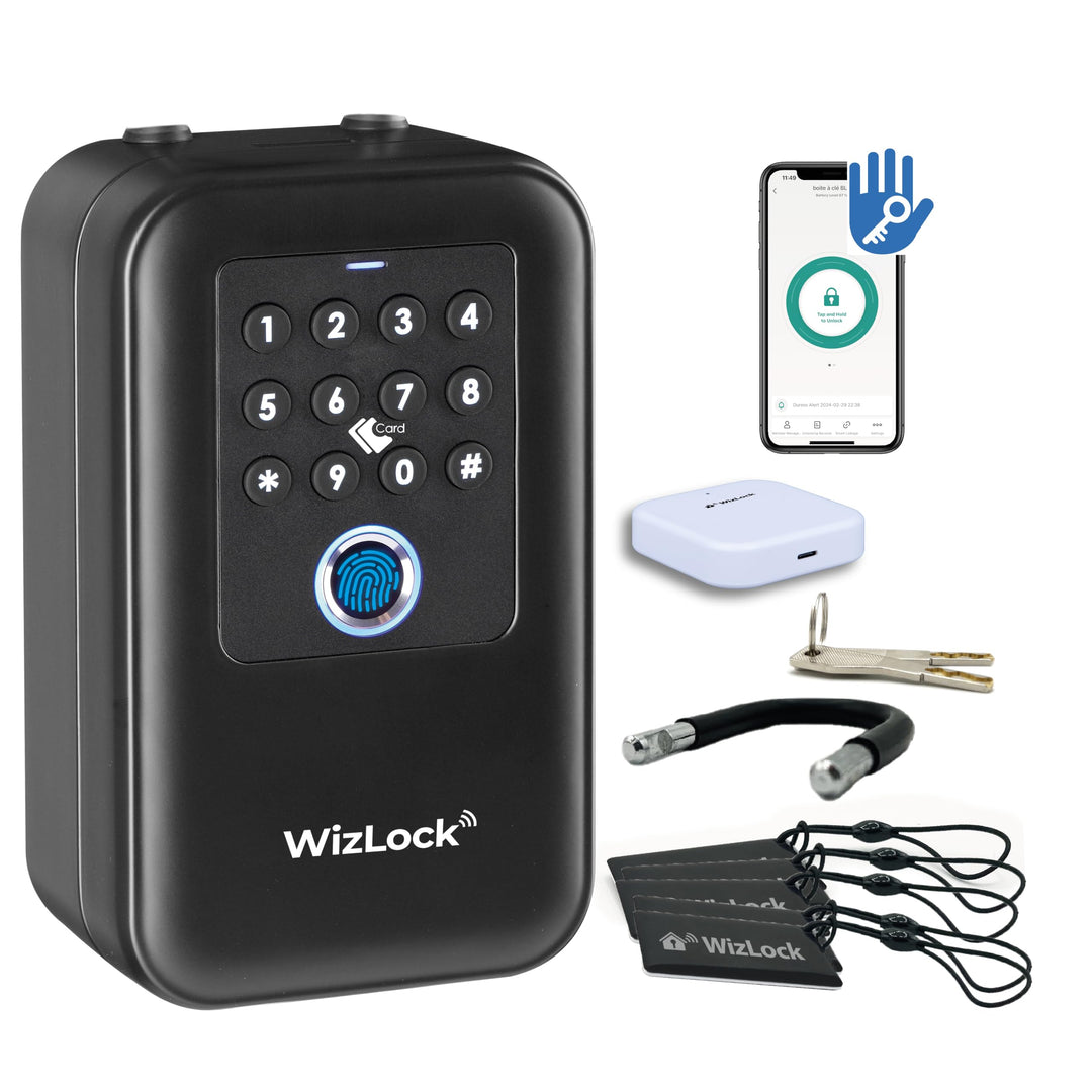 Schlüsseltresor TTLock - Fingerabdruck, Code, RFID, Gateway inkl. Model 3 pro E-L, Model 3 pro E-L