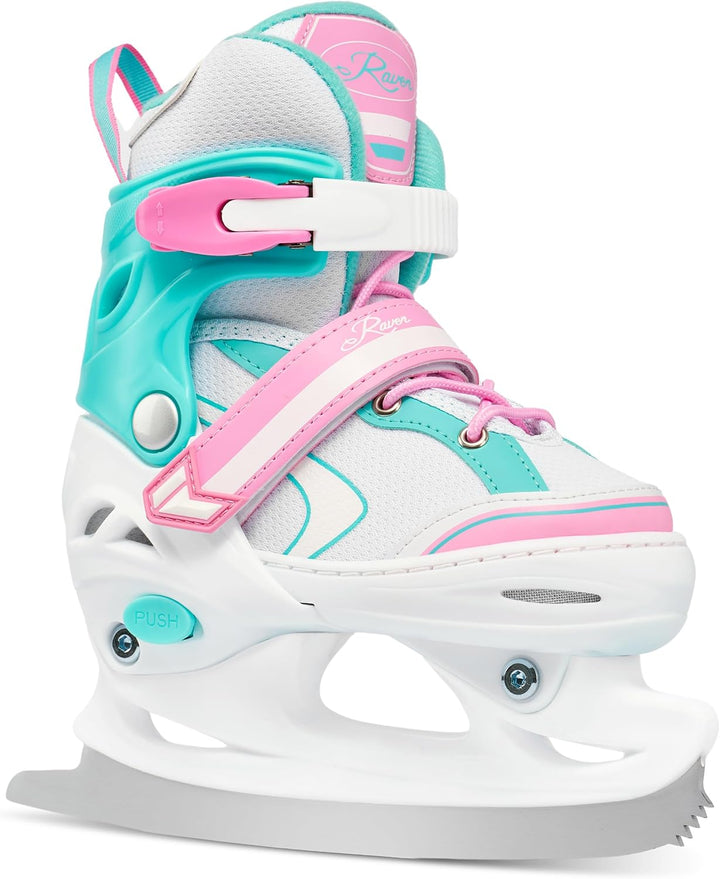 RAVEN 4in1 Inline Skates Triskates Rollschuhe Schlittschuhe Inliner für Kinder Mädchen verstellbar G
