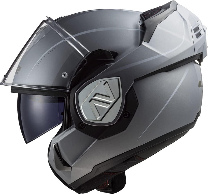 LS2 Klapphelm FF906 Advant Special ECE2206 Modularhelm Motorradhelm L mat silver, L mat silver