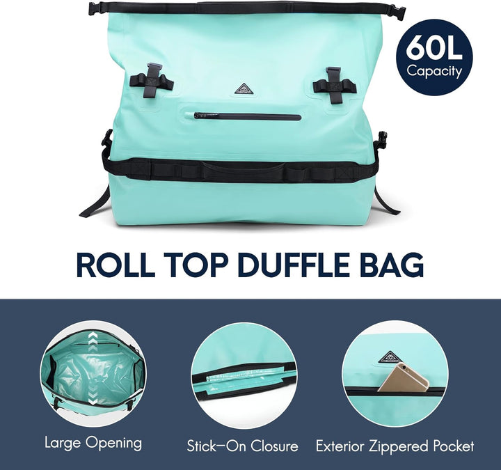 Haimont wasserdichter Rucksack, vielseitig wasserdicht Tasche, Dry Bag komfortabel, RollTop, Strand,