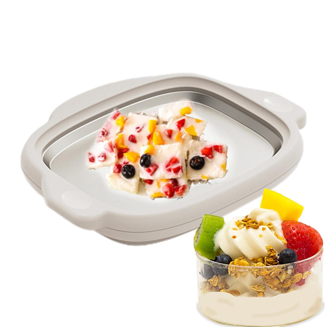 Eiscreme-Maschine, weiche Eismaschine – Lebensmittelqualität 304 Edelstahl, gerollte Eismaschine für