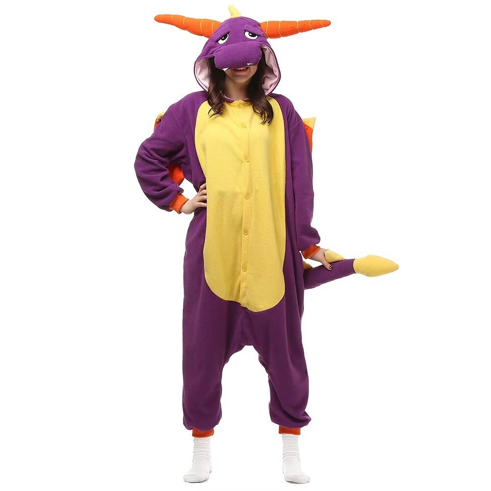LBJR Unisex Tieroutfit Tierkostüme Schlafanzug Erwachsene Kigurumi Tier Sleepsuit Cosplay Kostüme Py