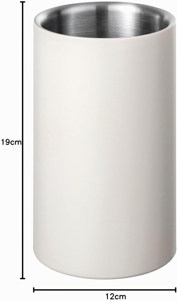 blomus -Easy- Flaschenkühler, Doppelwandig, Passend Für Alle Gängigen Weinflaschen, 12 cm, Farbe Bla