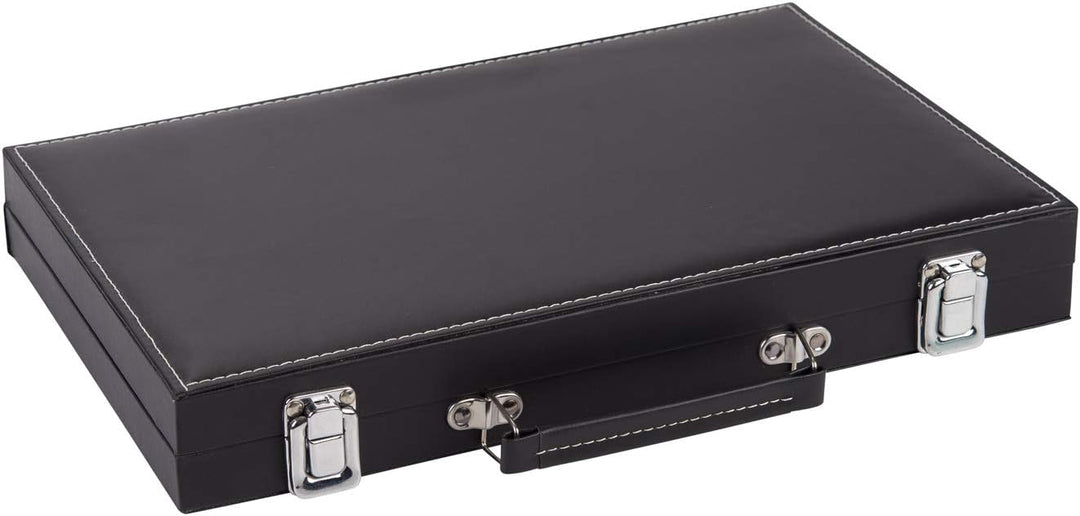 Engelhart - Schwarzes und weisses rotes Backgammon 36 cm - 250505