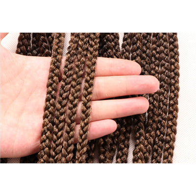 7 Packungen gehäkelte Braids Strähnen Echthaar Haarverlängerung für afrikanische Zöpfe Schwarze Perü