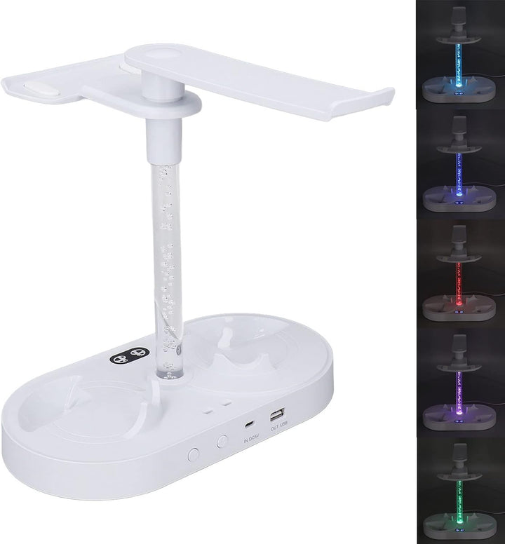 Topiky Magnetische Ladestation für VR2 Vontroller und für PS5-Konsole, RGB-USB-Schnellladestation mi