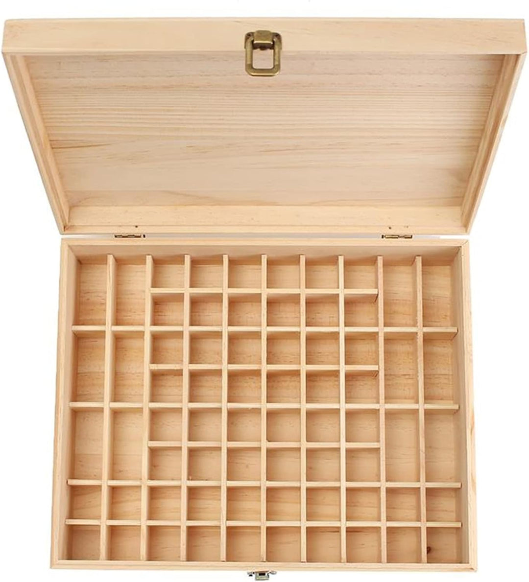 RoseFlower 68 Slots Ätherisches Öl Box aus Holz - Ideales Aufbewahrungsbox Organisator für Ätherisch