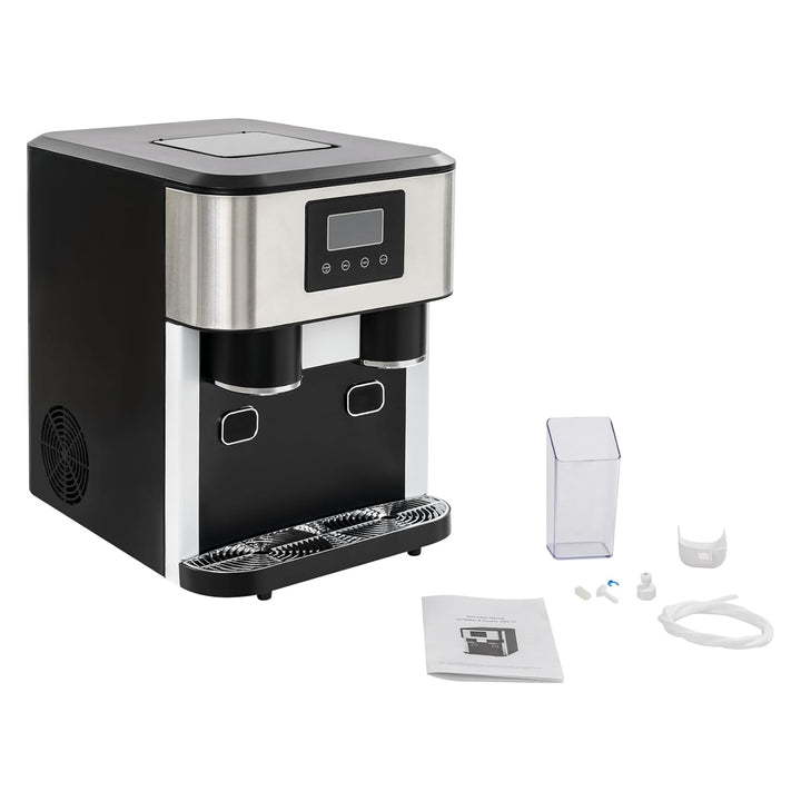 3-in-1 Eismaschine mit LCD &amp; Eiswürfelspender für Zuhause | Eiszubereiter - Eiskubermaschine Schnell
