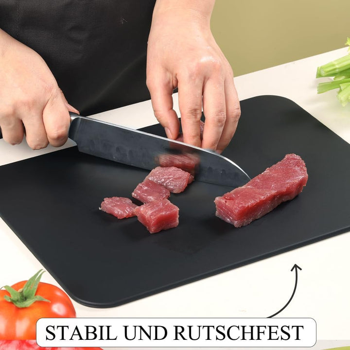 AKINOYAMA TPU Schneidebrett Extra Large rutschfest und leicht zu reinigen spülmaschinenfest BPA-frei