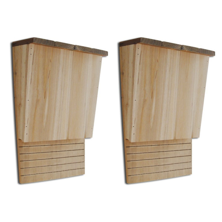Festnight 2er-Set Fledermaushaus Fledermaushotel Fledermauskasten 22 x 12 x 34 cm