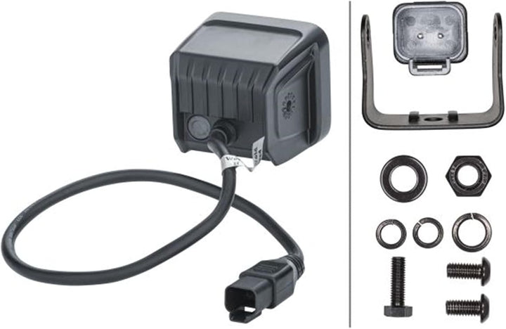 HELLA LED Scheinwerfer Black Magic Cube 2.7'' - 12/24V - 1400lm quadratisch Zusatzscheinwerfer - Anb