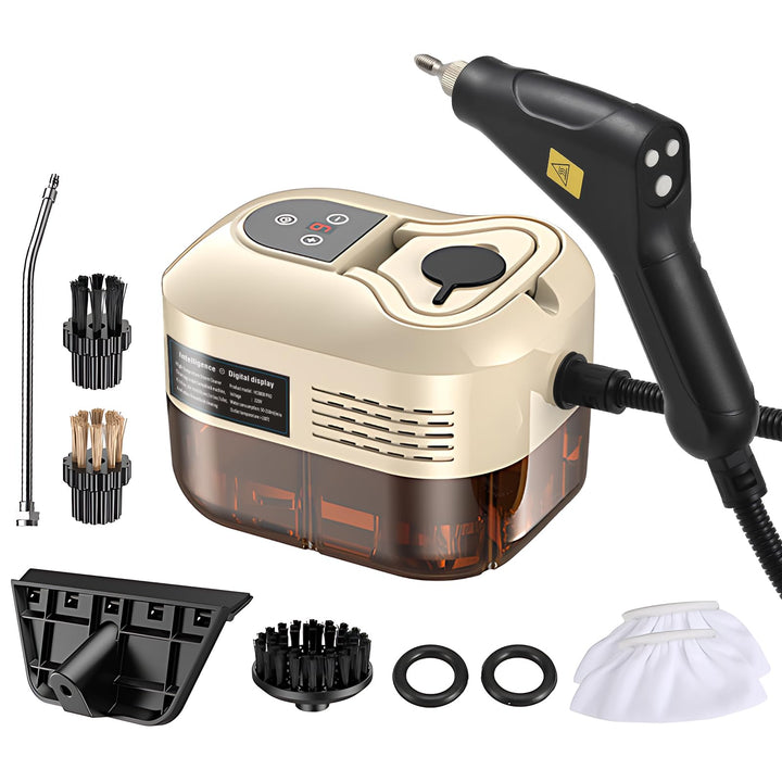 Irishom Handheld Multi-Surface with 6pcs Accessories Screen 6 Levels Adjustable 105℃/221℉ Deep Clean