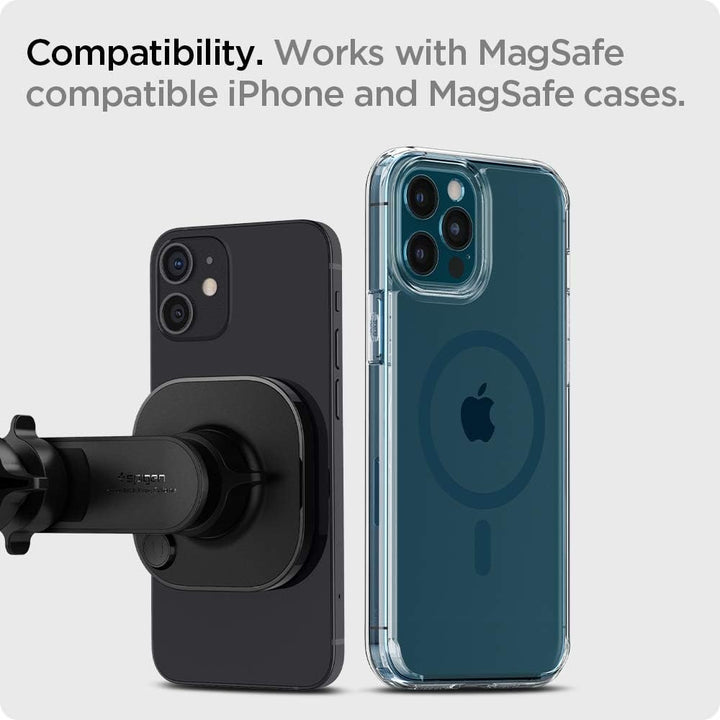Spigen OneTap Magfit Handyhalterung für Magsafe Autohalterung Lüftung KFZ, Magnetische Handyhalter A