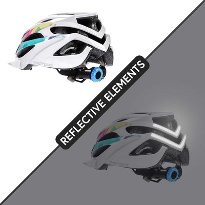 meteor® Marven Fahrradhelm Herren Damen Kinder-Helm MTB rollerhelm mädchen kinderfahrradhelm für Dow