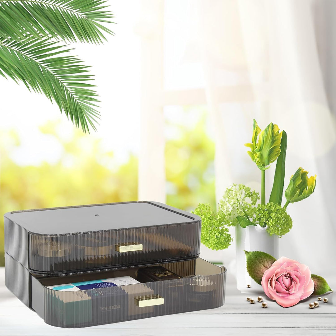 Makeup Organizer Schubladen stapelbar, Badezimmer Eitelkeit Veranstalter und Lagerung, ideal für Kos