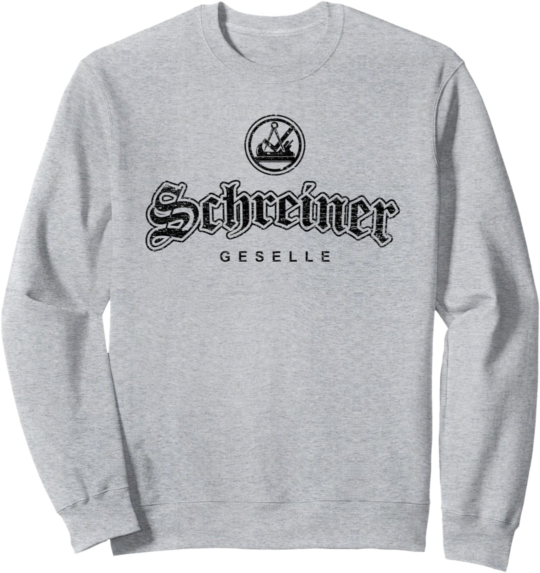 Zunftzeichen Schreiner Geselle in alt-gotischer Schrift Sweatshirt