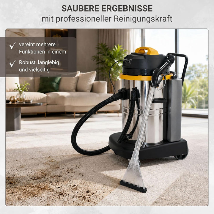 Syntrox Germany Teppichreiniger Waschsauger Shampoonierer Staubsauger Extraktionsgerät VCC-2000W-Car
