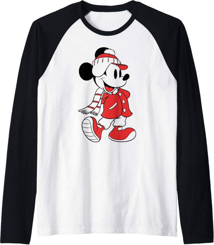 Disney Mickey And Friends Weihnachten Mickey Winter Wear Raglan
