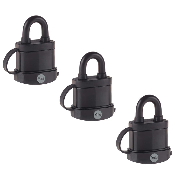 Yale - Y222B/35/122/3 Hochsicherheit 35 mm Anhänger Vorhängeschloss, gleichschliessendes 3er Set - o