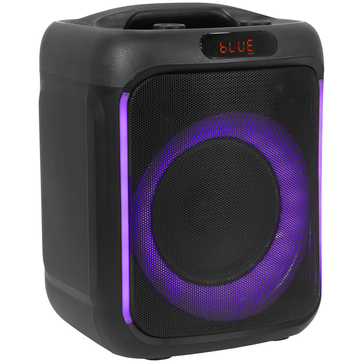 BoomTone DJ Cube 200 – Tragbarer Karaoke-Lautsprecher 200 W mit Bluetooth 5.0, integriertem LED-Lich