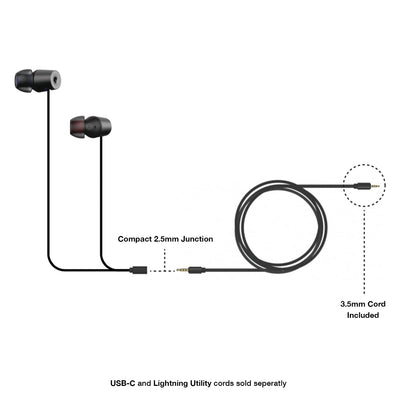 Koss Utility Cord USB-C Cable, Works Utility Series System, In-Line Microphone and Remote, Built-in